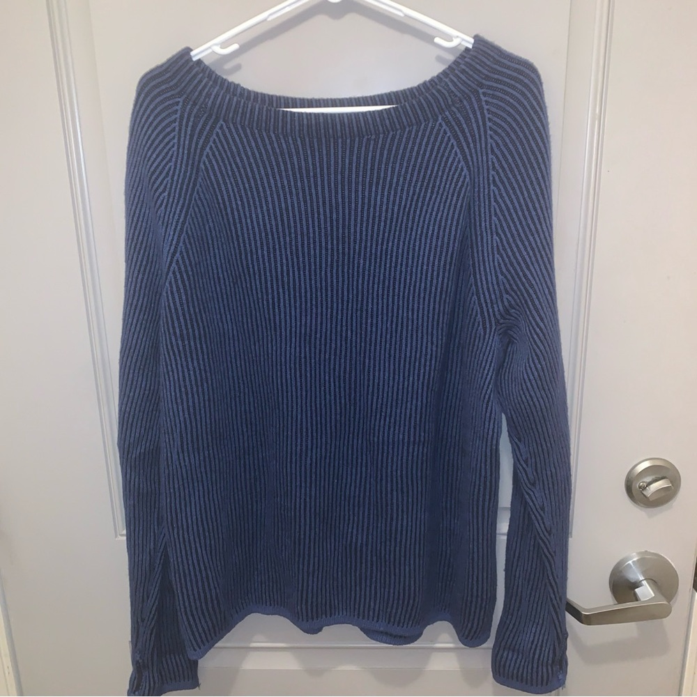 Talbots Women’s Blue Wool Blend Cable Knit Sweater Size 2X